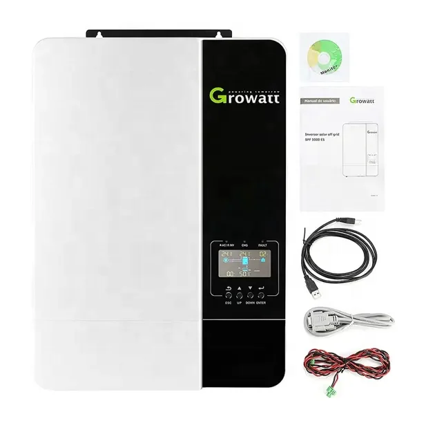 Wholesale High Power Solar Inverter 5KW 5000W SPF 5000 ES Growatt Off Grid Hybrid Inverter