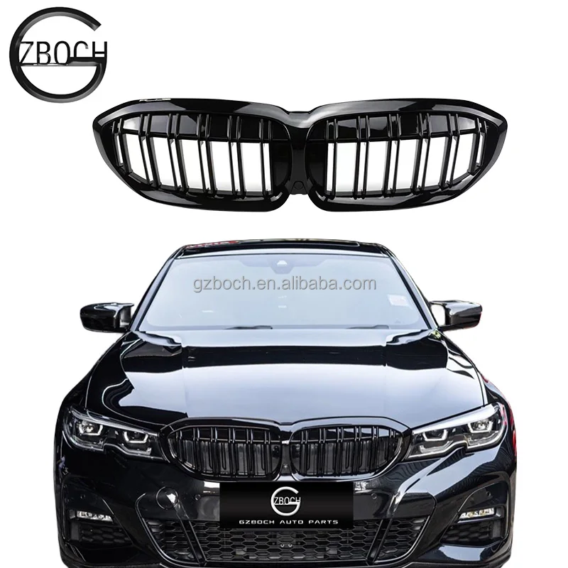 2020 2021 2022 G20 решетка для BMW G20 автомобильные аксессуары ABS гриль ярко-черный Передний автомобильный гриль