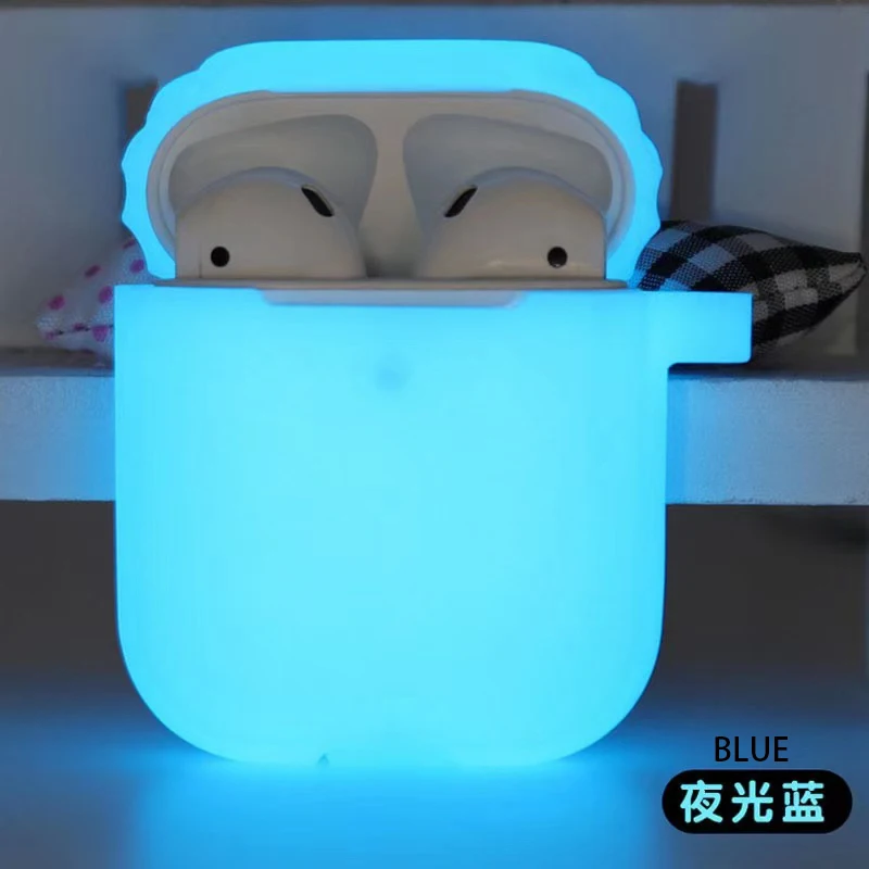 
For Airpods luminous light-emitting wireless case cover protective silicone case for apple airpods charging case 
