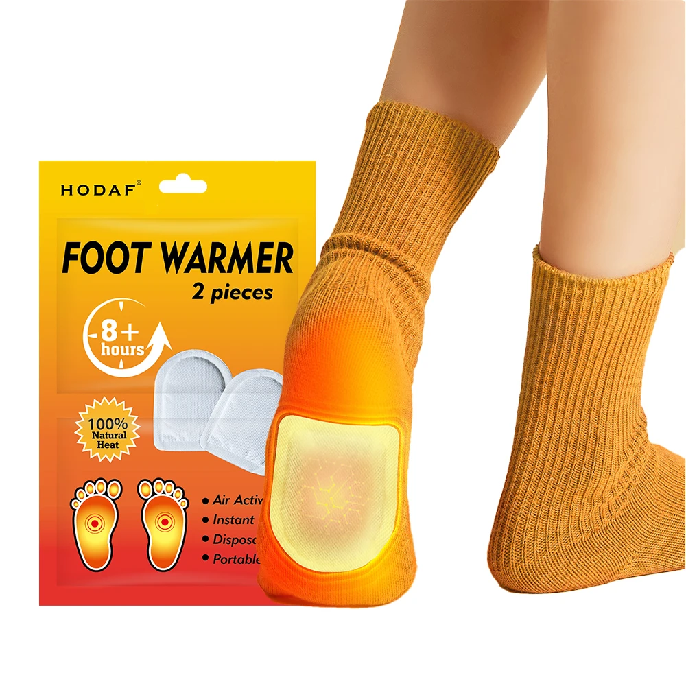 Customized Logo Foot Warmer Pads Adhesive Heated Insole Foot Warmer Pad