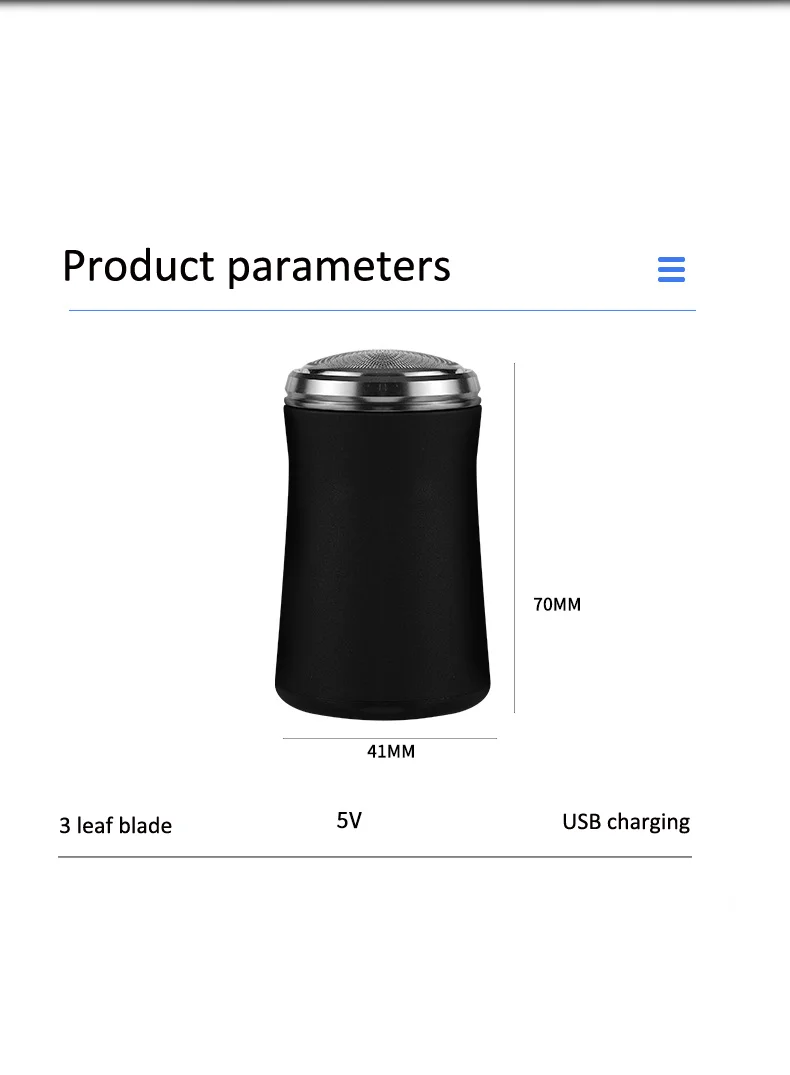 Fast Charge Low Noise Operation High Speed Motor Slim Foll Gold Net Body Men Electric Shaver