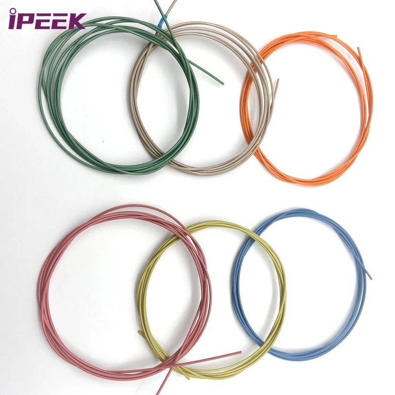 iPEEK Custom 0.79mm x0.5mm High Precision Chemical Resistance PEEK Tubing Plastic Test Tube for Medical Science, HPLC