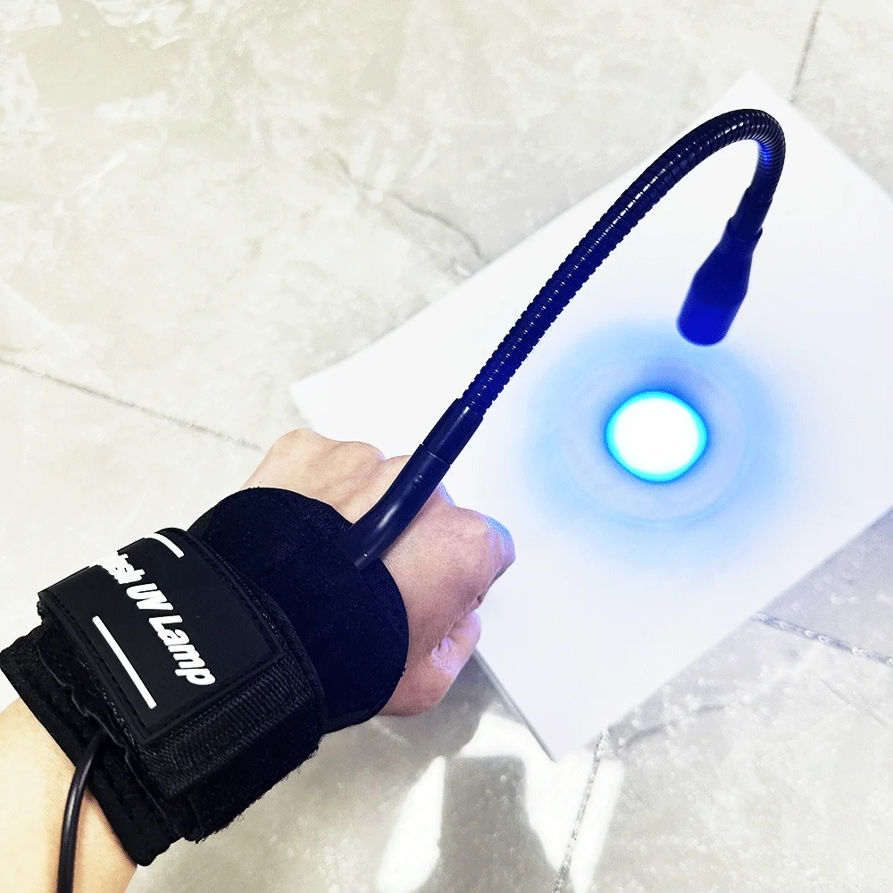 private label uv lash led light lamp Portable Wrist UV Light with Foot Pedal Switch UV Lamp for Eyelash Extension