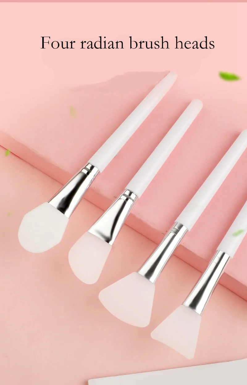 Silica gel mask brush makeup brush soft head mud film knife shape beauty makeup DIY mask brush