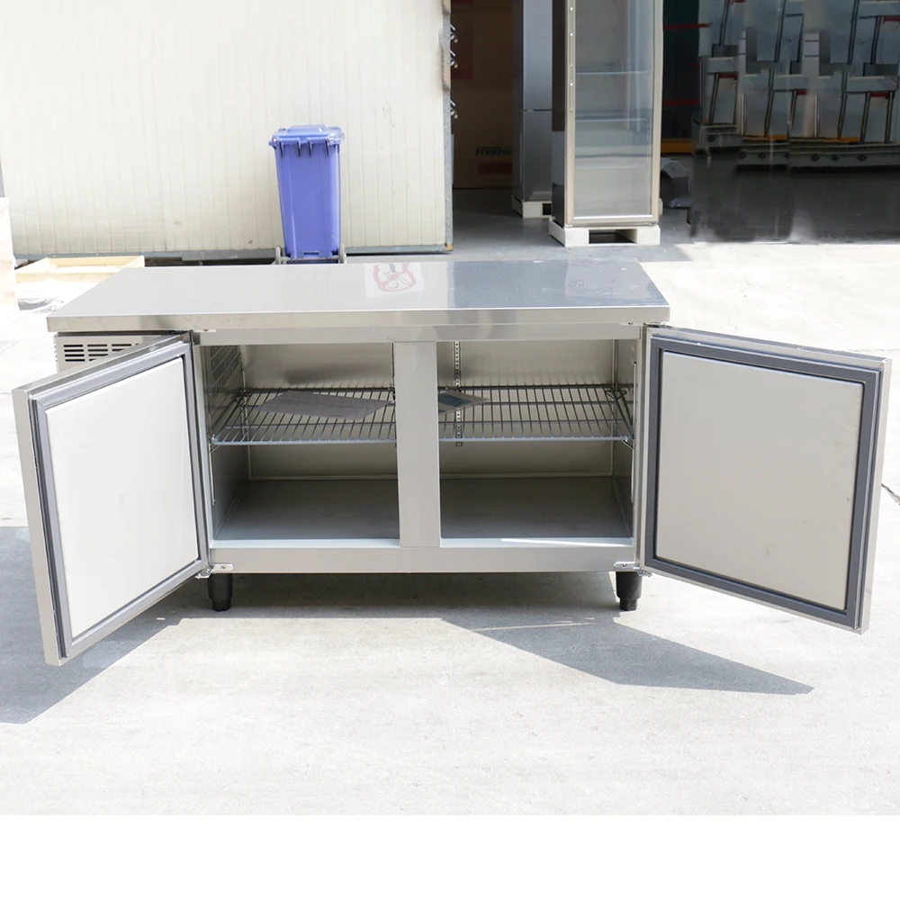 Commercial Refrigerator Under Counter Freezer Stainless Steel Food Counter Fridge Workbench Chiller Refrigerator