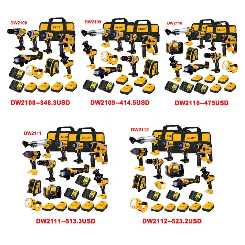 EKIIV Factory Direct Auto Repair Tool Set Mechanics Tools Plastic Storage Case with Auto-Repair Hand Tool Kit