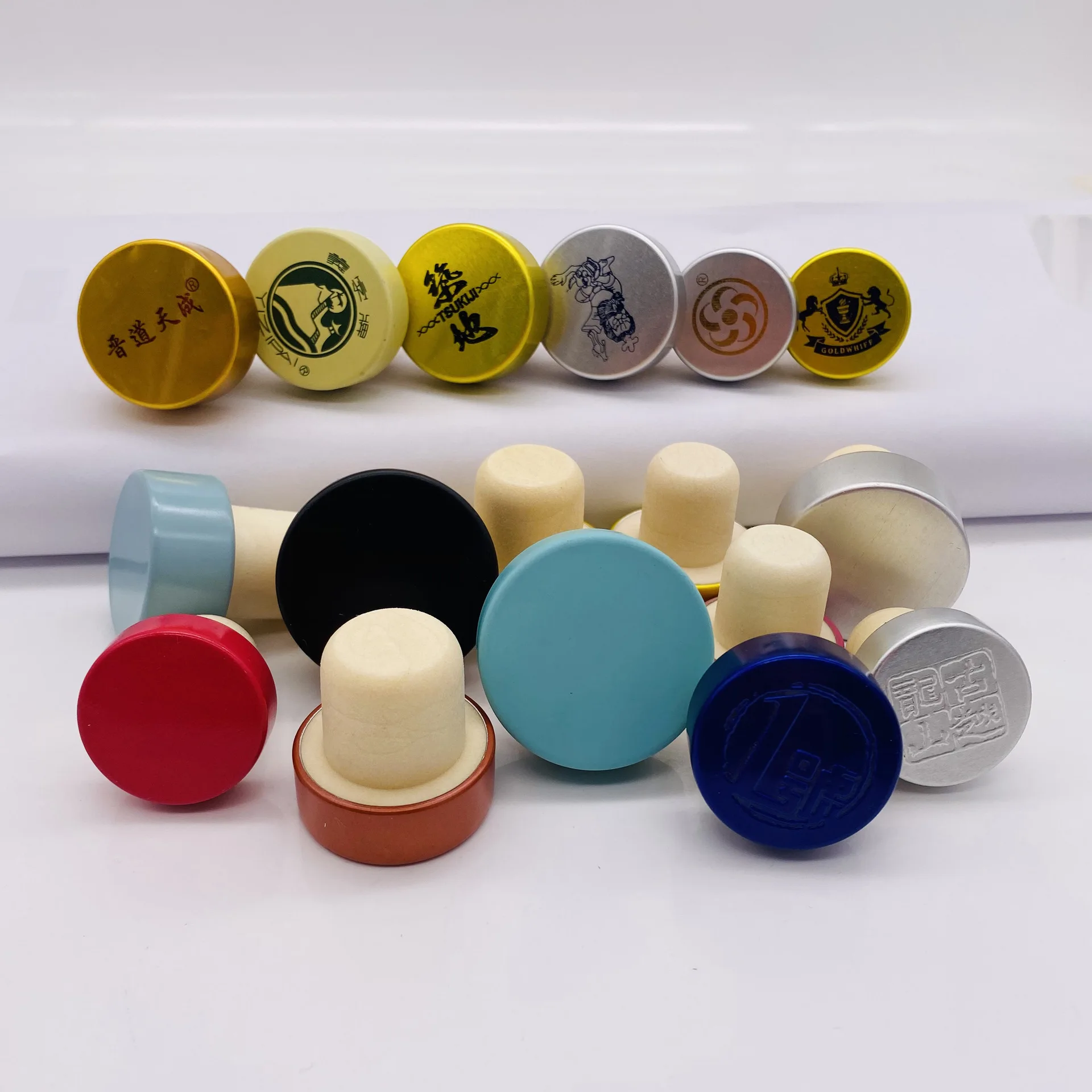 T-type cork polymer aromatherapy stopper Wine bottle stopper white wine cap can be printed LOGO