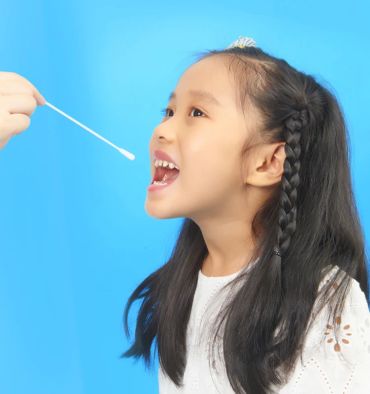 Viral Test Throat Laryngopharyngeal Swab Nylon Flocked Sampling Oral Swab