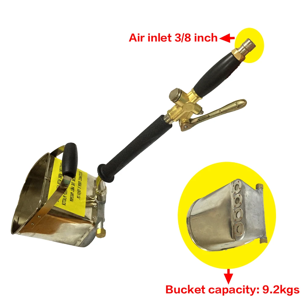 
Durable construction building sand with cement mortar plaster spraying gun for wall 