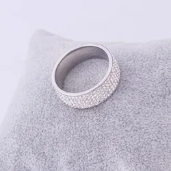 OBE brand  manufacturer  new arrival  8MM wide  wholesale  cheap crystal crystal ring