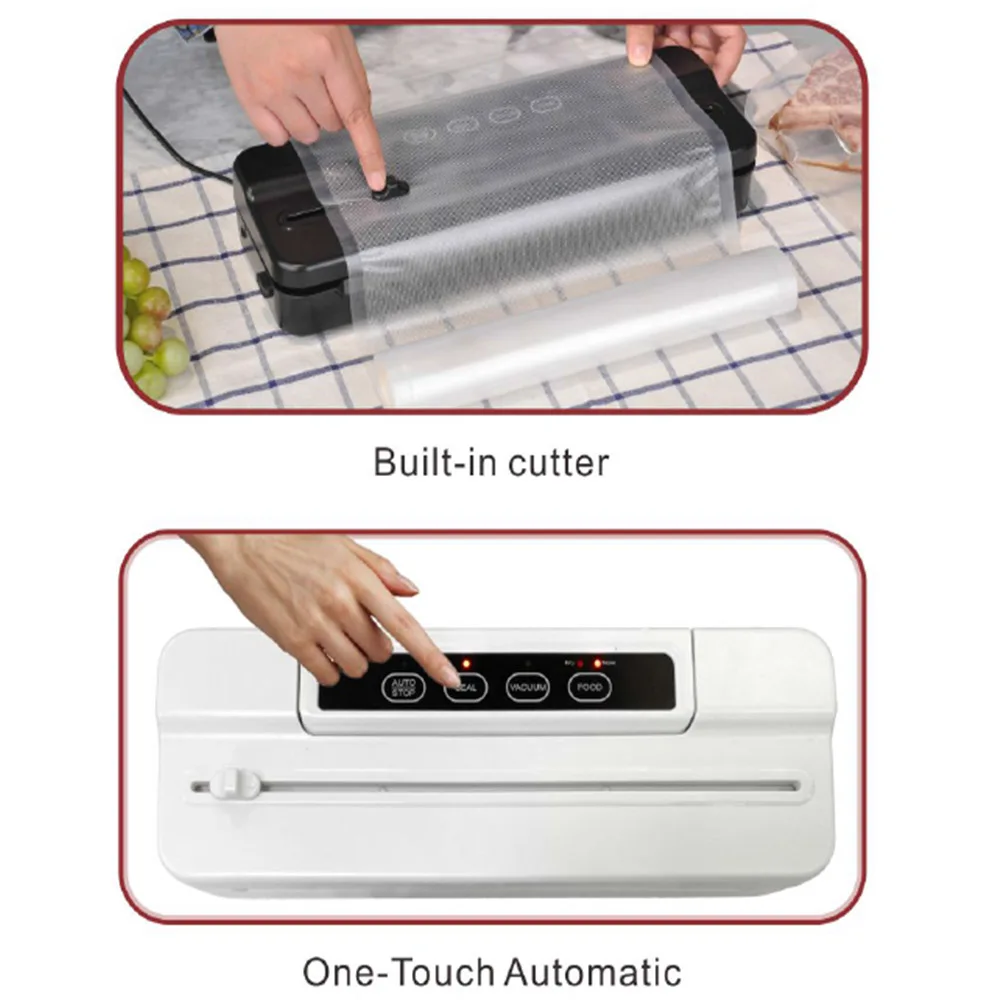 kitchen multifunctional heavy duty food vacuum food sealer automatic manual roll sealer dry wet machine for bags and containers