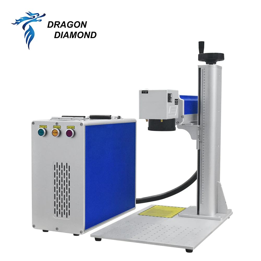 Raycus MAX Fiber Laser Marking Machine  with Rotation axis for Metal Fiber Marker 20w 30w 50w 100w Laser Marking Machine