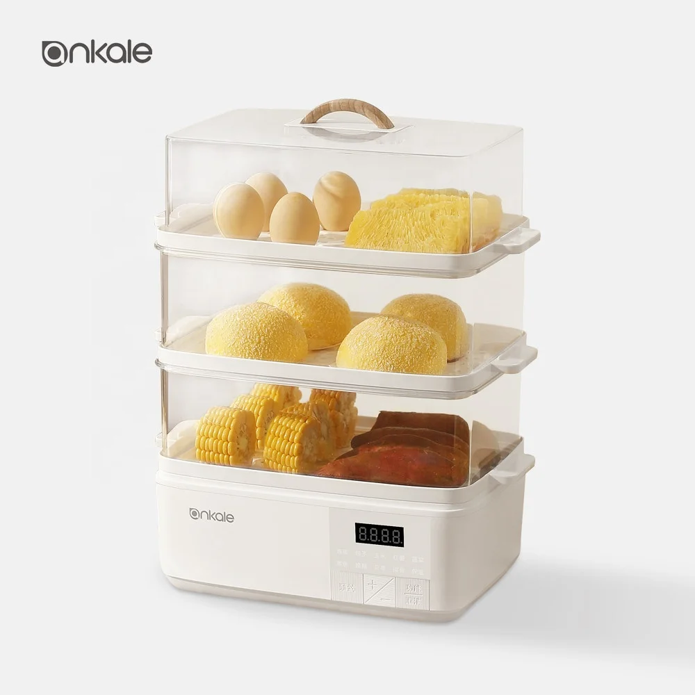 Wholesale Kitchen Cookware Cooking Steamer 1 2 3 Layers Food Grade Electric Steamer Intelligent Steam Cooker