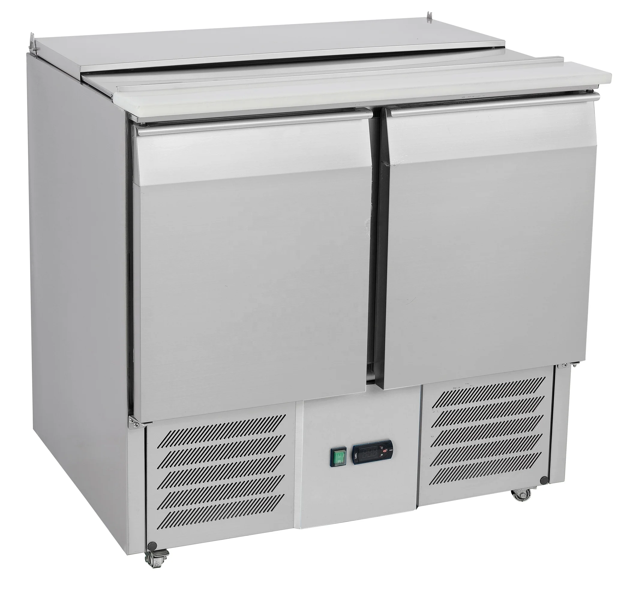 Restaurant 2 doors Salad Bar Refrigerator /Salad Prep Counter