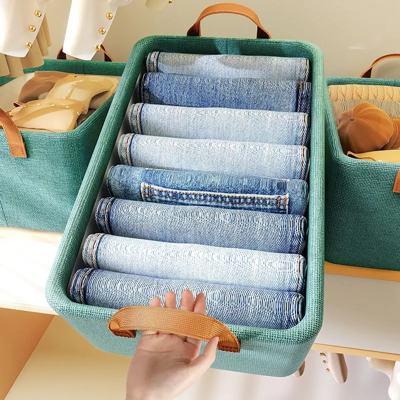 Household Wardrobe Storage Box Drawer Type Large Capacity Foldable Clothes Jeans Portable Storage Box
