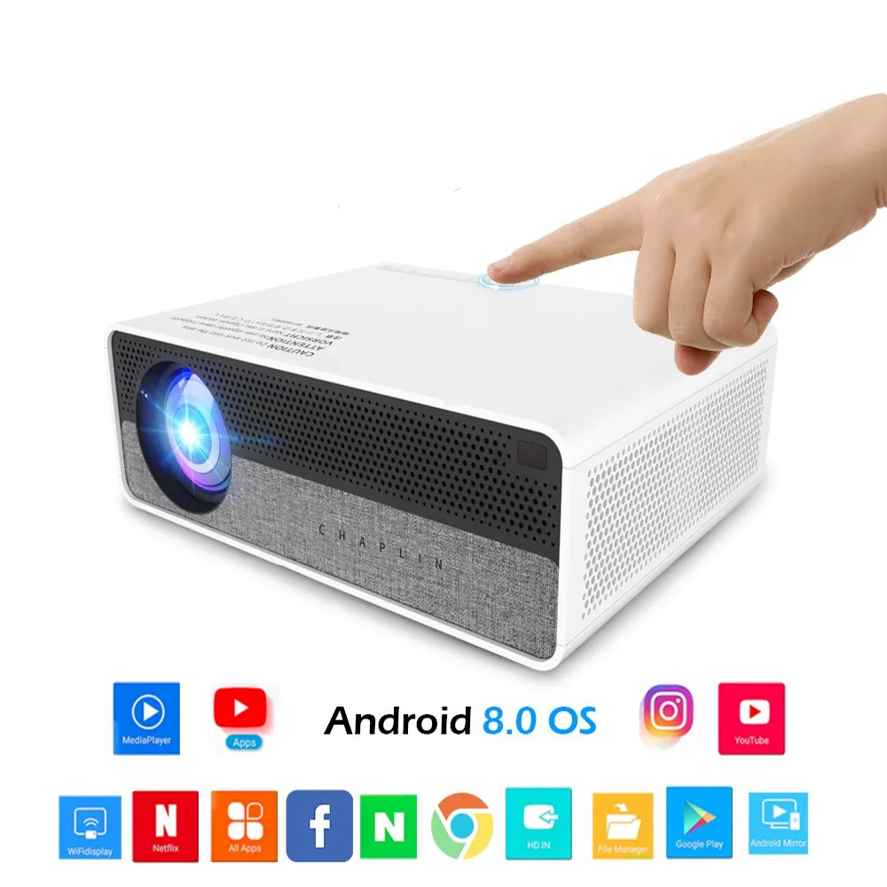 Support Smart mobile phone WIFI connected portable 4k full HD native 1080P home theater android smart projector