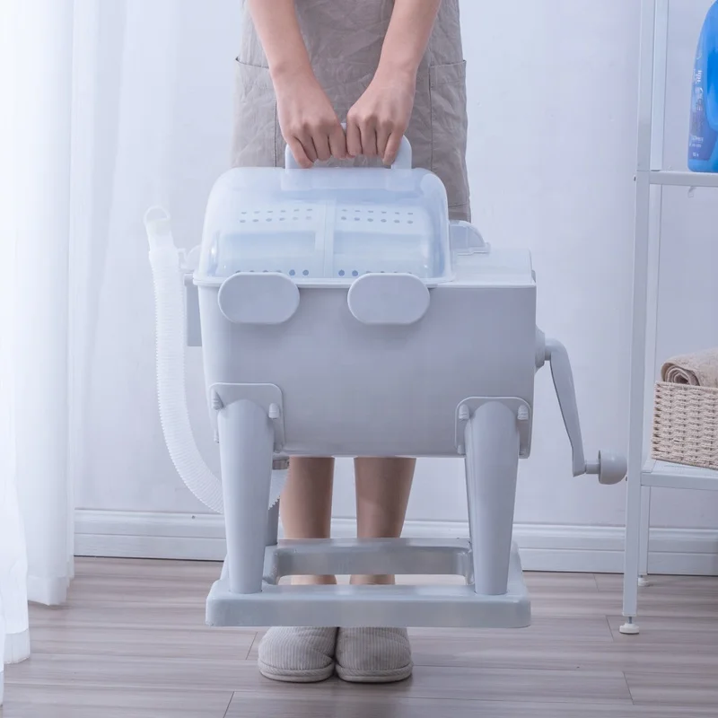 Mini Portable Hand Wash Clothes Manual Drying No Electric Washing Drying Machine