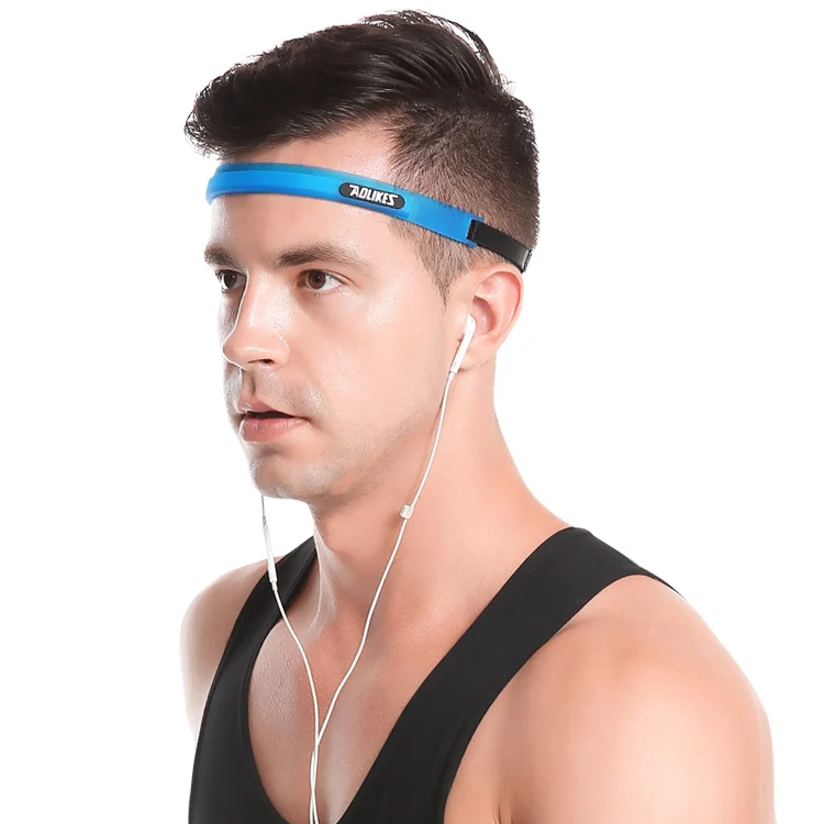 Amazon hot sale high quality adjustable elastic sweat resistant headbands