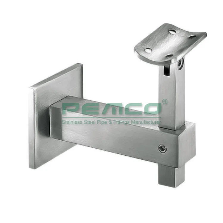 Top Manufacturer Inox Square Wall Bracket Stainless Fence Pipe Wall Mount Angle Bracket