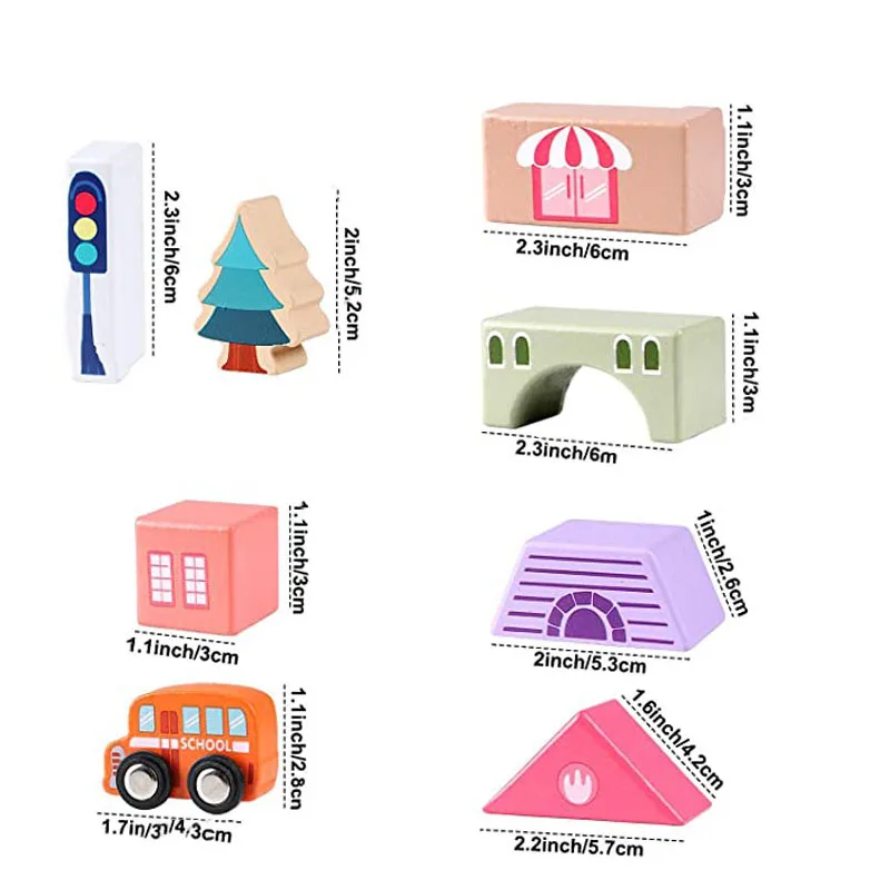 Wholesale hot selling custom logo colorful Educational Learning kids learning toys with City Map Construction