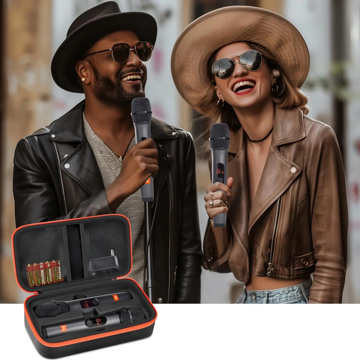 Custom Portable Hard Storage Case for Microphone Case Shockproof and Dustproof with Nylon and Polyester Carry EVA Microphone Bag