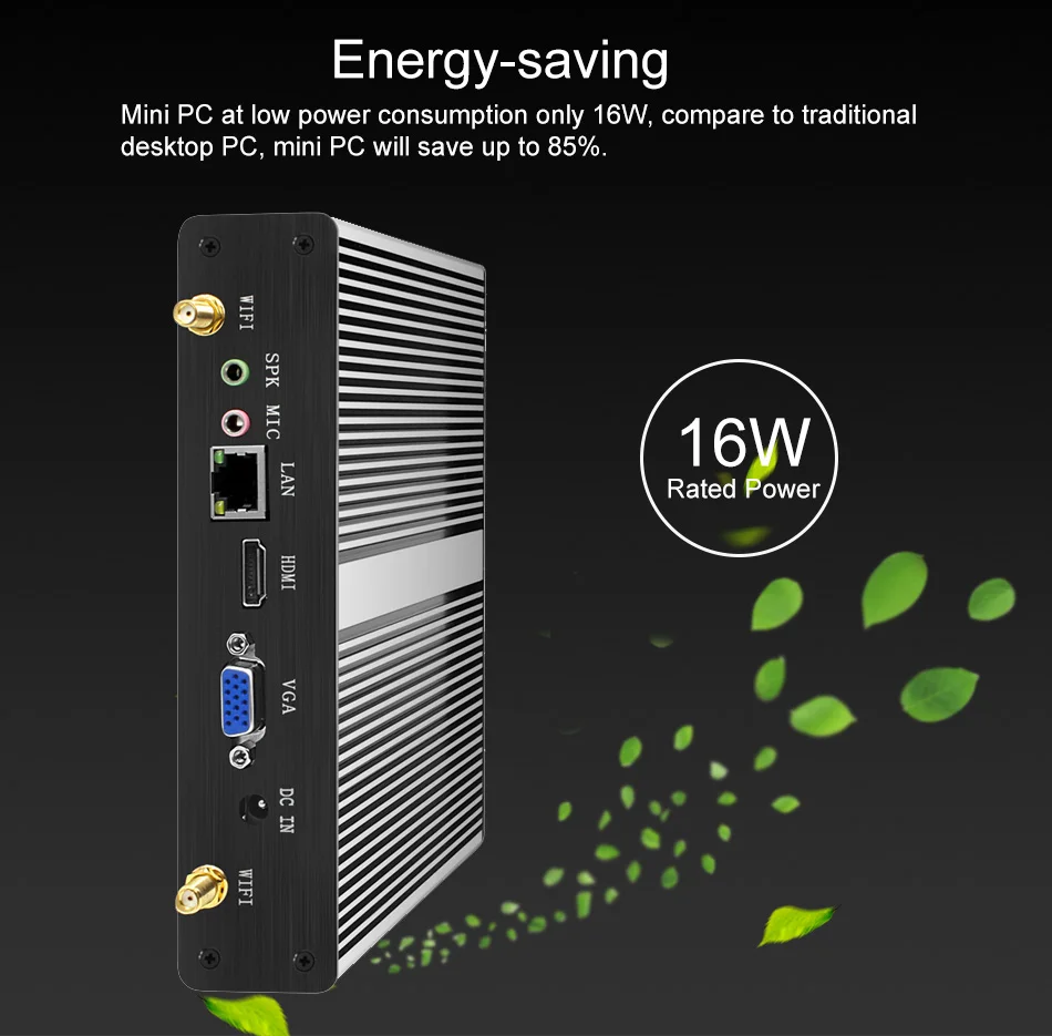  Mini In-tel Ce-leron J1800 Pen-tium N3510 четырехъядерный Hd Vga домашний сервер Win7 безвентиляторный настольный