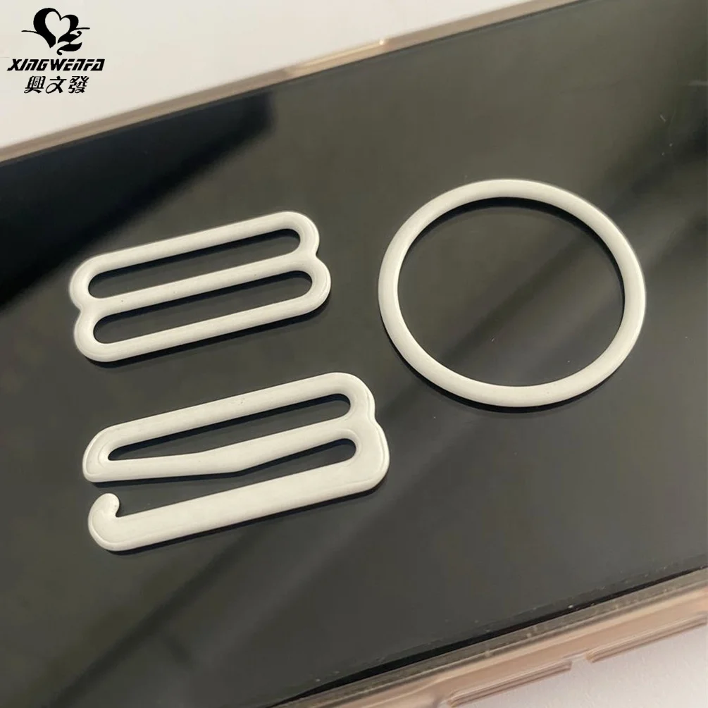 25mm Nylon coated metal adjusters bra strap adjustable rings sliders and hooks