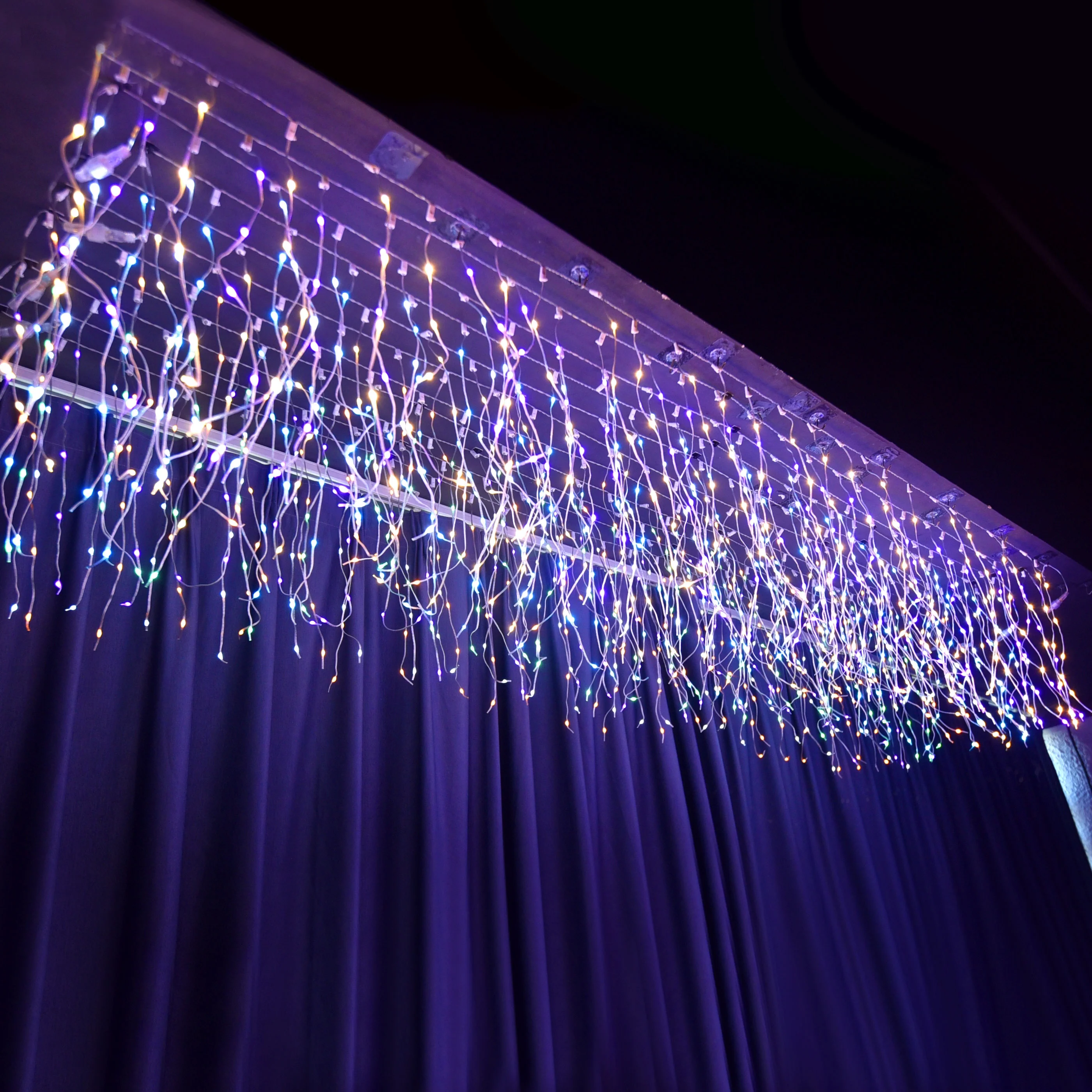 24V 5M Christmas Lights Outdoor Decoration Droop 0.5m Led Curtain Icicle String Lights Garden Street Eaves Garland Fairy Light