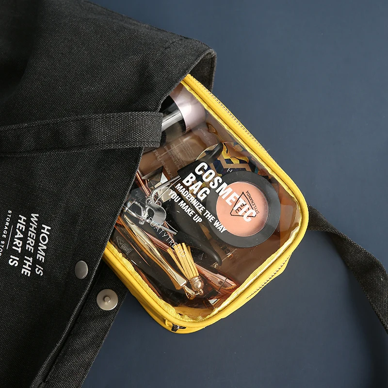 Wholesale Women Makeup Pouch PVC Waterproof Organizer Bags Waterproof Clear Cosmetic Bag for Travelling