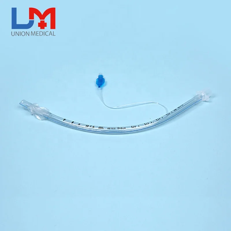 Выший ксласс дешевый двойной люмен Эндотрахеальная трубка с подогнутыми краями \ надеты