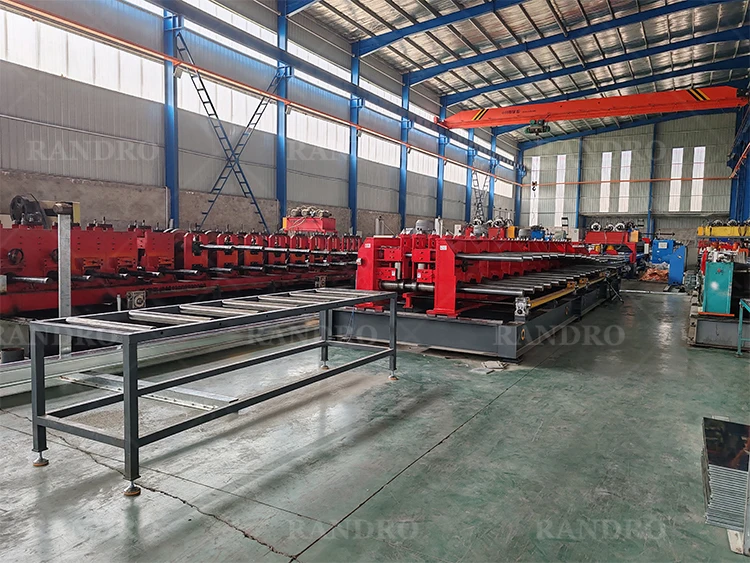 RANDRO Adjustable 100-800 mm Slotted Ladder Cable Tray Roll Forming Machine Metal Cable Tray Making Machine Production Line