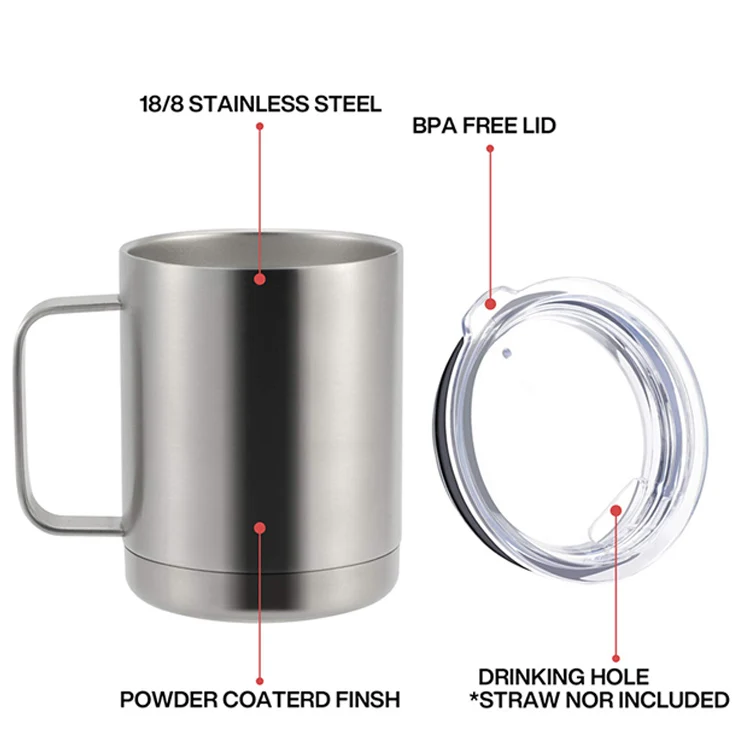 Take Away Custom 12Oz Stainless Steel Reusable Portable Coffee Cup