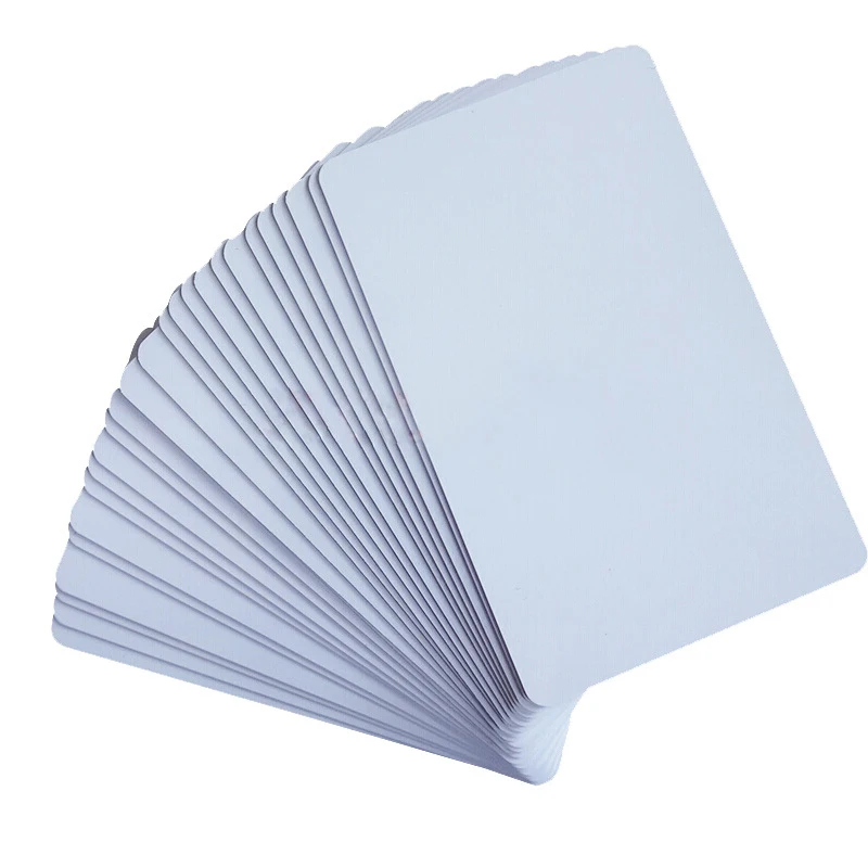 Printable RFID Ntag213 Ntag215 NFC Blank PVC 13.56mhz White Key Hotel Access Custom Nfc Card