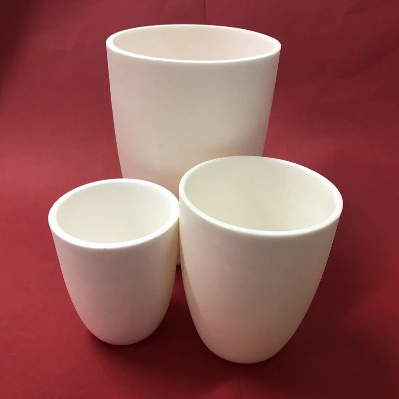 High Temperature Zirconia 99.7% Al2O3 Alumina Ceramic Boat Crucible for Melting Gold