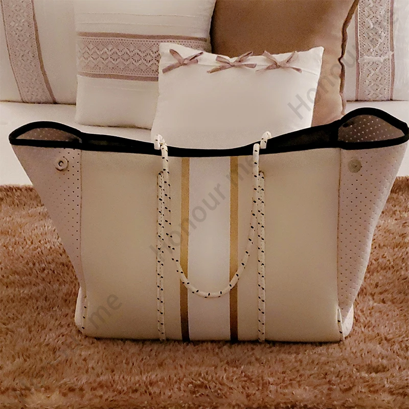 Hot Selling Summer Tote Sea Bag Ladies Handbag With Logo Wholesale Designer Purse Large Neoprene Beach Bag Tote For Women