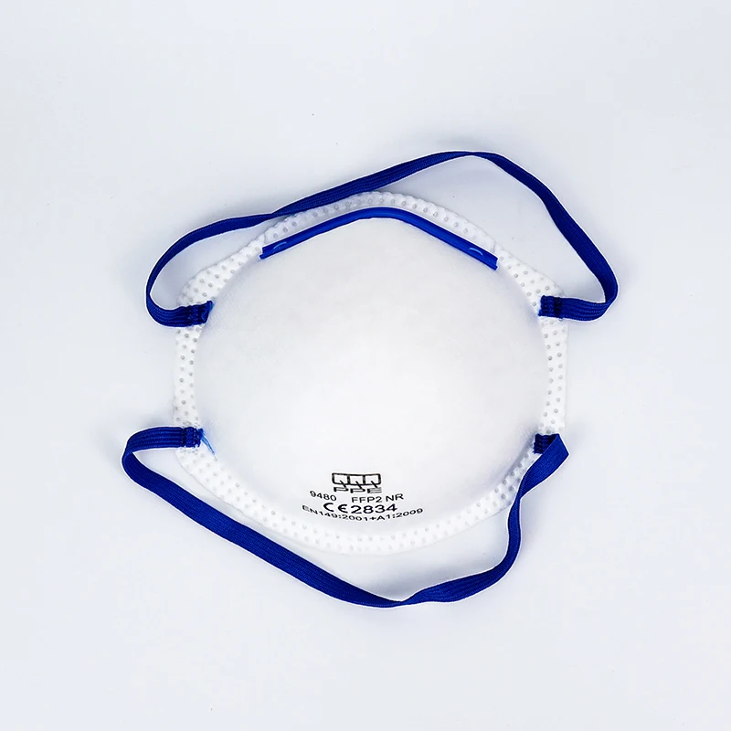 Large inventory of comfortable unisex disposable cup-shaped FFP2 masks