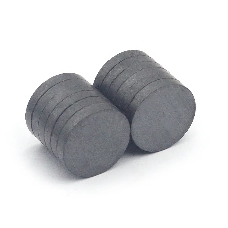 China Industrial Ferrite Magnetic Manufacturer High Quality Y30 Y35 Ferrite Magnet D25*3 25*4 25*5 25*6 Disc Ceramic Magnets