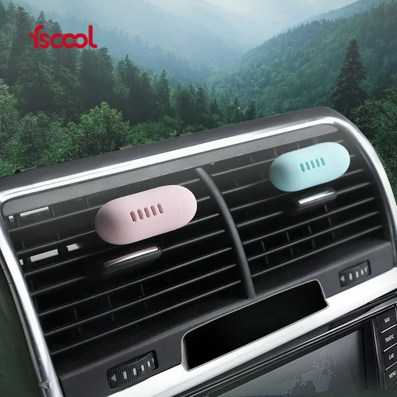 Fscool Mini Capsule Shape Car Scent Diffuser Vent Clip