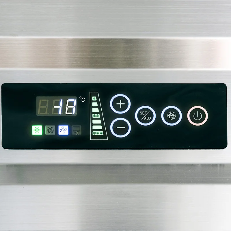 Smart power saving air cooling 1000L 420W 3 shelf nsf refrigerator Double doors kitchen fridge