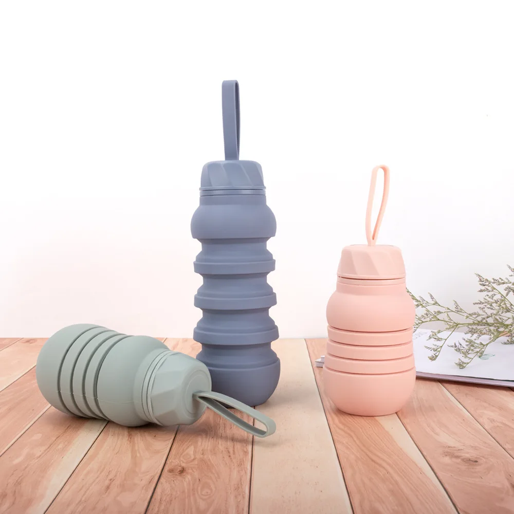 Portable Kettle Outdoor Travel Small Mini Compressed Business Trip Food Silicone Folding Kettle