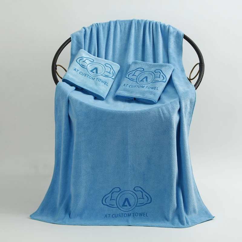 High Quality Free Sample Wholesale Custom Towel Hand Microfiber Sport Gym Towel Custom Hair Salon Towel With Mesh Bag
