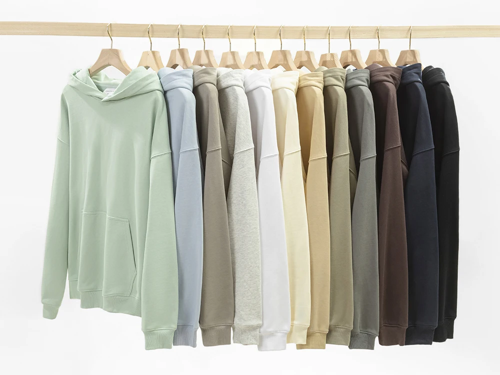 Manufacturer Custom French Terry Blank Hoodie Unisex 380gsm 400 450 500 Gsm 100% Cotton Oversized Heavyweight 14 Oz Hoodies Men