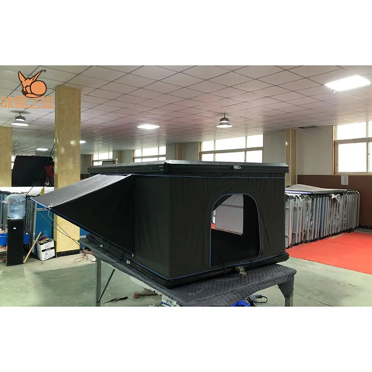 Палатка-сафари на крышу автомобиля Легко открывающаяся Всесезонная палатка из брезента и полиуретана кронштейн нержавеющей стали 2-3 человек