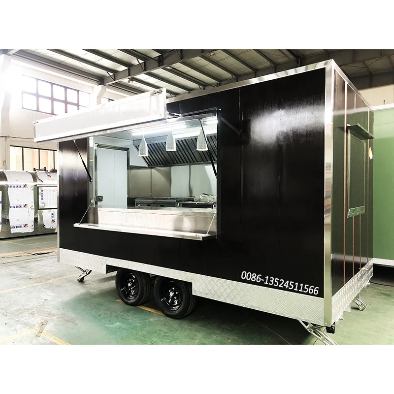 Hot Sale Ice Cream Truck Coffee Van Food Trailer Fast Food Cart Wedding Cart Wine Beer Mobile Bar mobile food cat