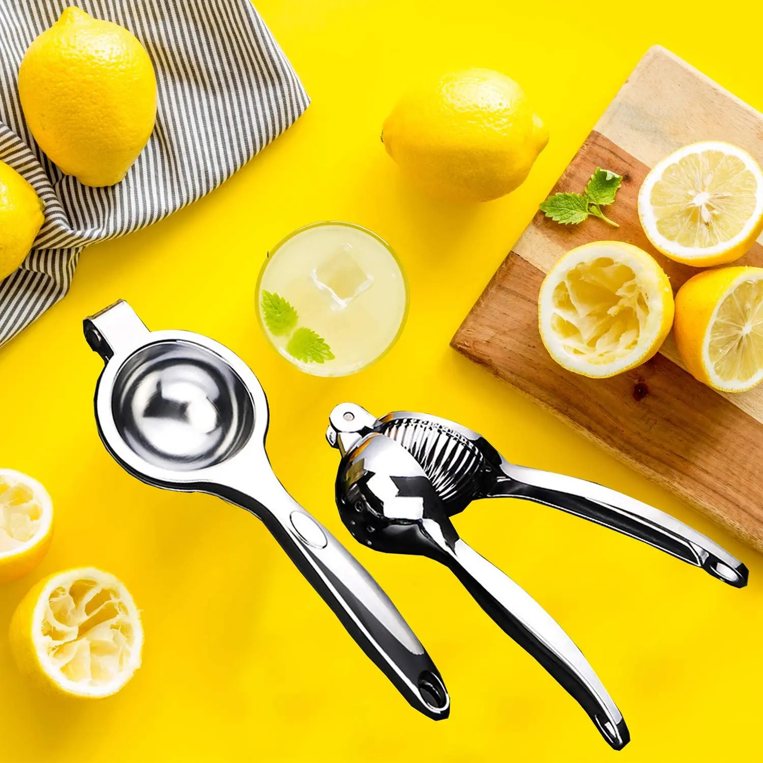 New Product Hot Sale Lemon Manual Juicer Manual Citrus Press Stainless Stell Press Handled Manual Juicer Lemon Lime Squeezer