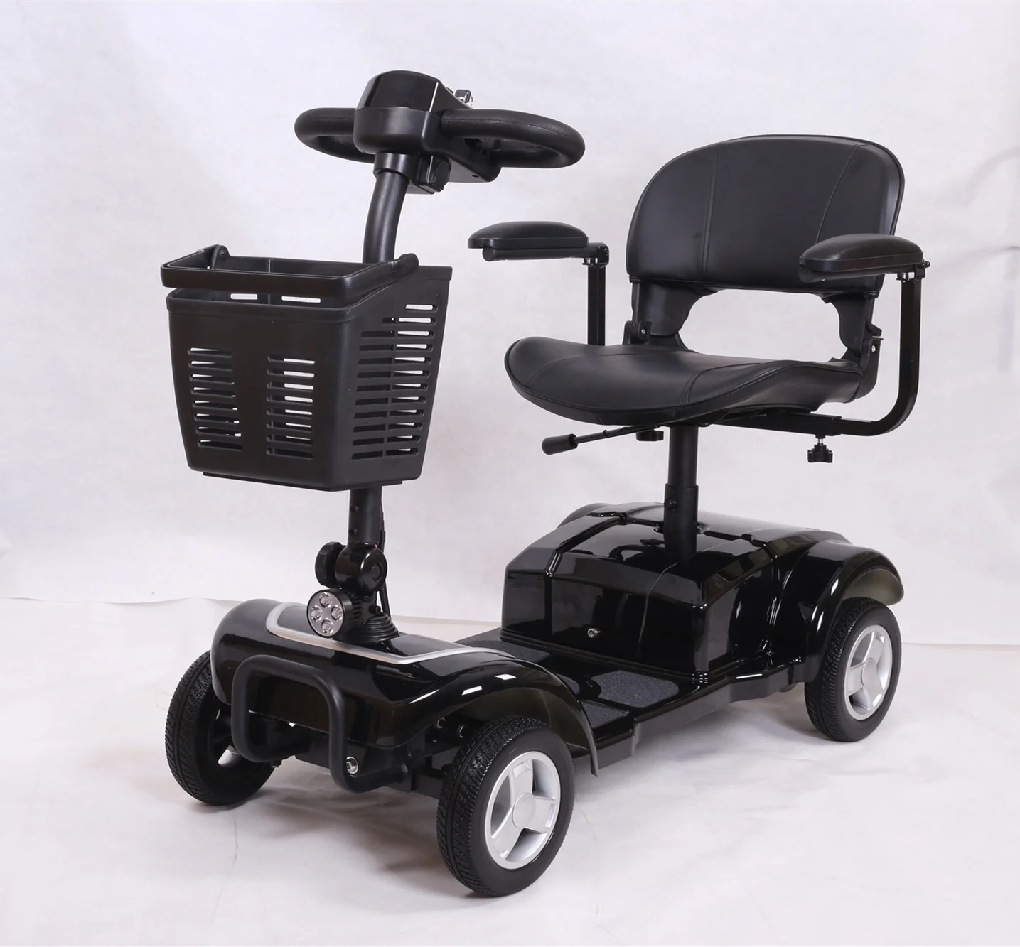 electric mobility scooter with four wheels