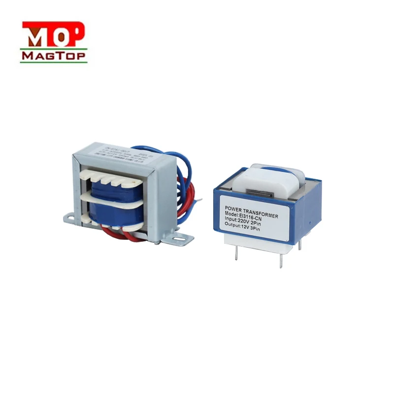 230v to 12v pcb mount low frequency mini audio electric power transformer