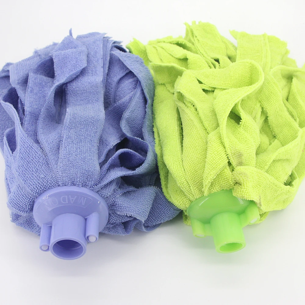 Manufacture custom floor cleaning mop refill strip rolls microfiber mop cloth strip
