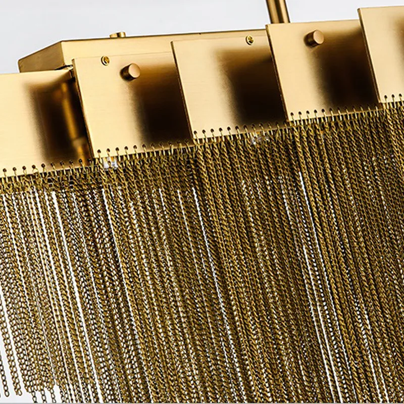 New Italian Design Nordic Fashion Gold Polishing G9 Light Waterfall Chandelier Modern