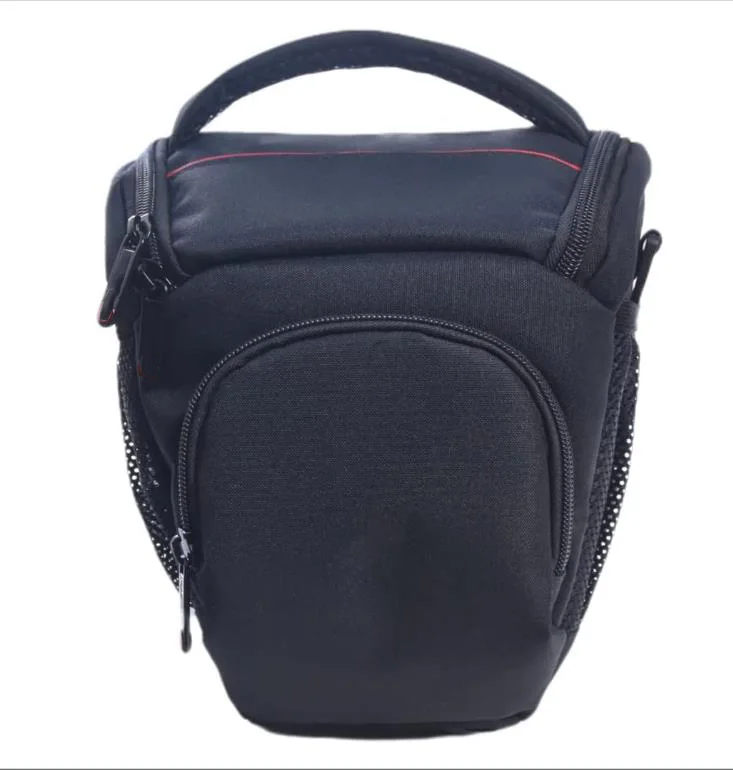 Customized Professional Durable Waterproof Black Crossbody Camera Bag Compact Case Camera Shoulder Bag